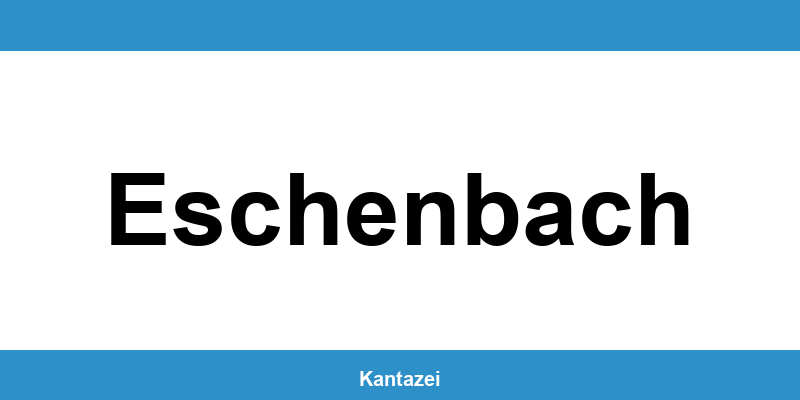 Öffnungszeiten und Telefonnummer des Polizeipostens in Eschenbach
